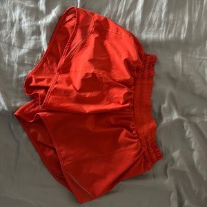 Carnation red lululemon shorts!!!